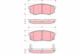 Brake Pad Set, Disc Brake GDB3260 - TRW
