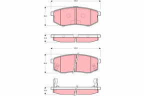 Brake Pad Set, Disc Brake GDB3260 - TRW