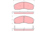 Brake Pad Set, Disc Brake GDB3261DT - TRW