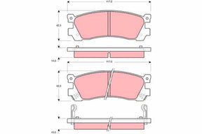 Brake Pad Set, Disc Brake GDB3264 - TRW