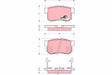 Brake Pad Set, Disc Brake GDB3269 - TRW