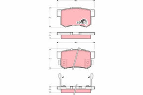 Brake Pad Set, Disc Brake GDB3269 - TRW