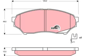 Brake Pad Set, Disc Brake GDB3270 - TRW