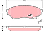 Brake Pad Set, Disc Brake GDB3270DT - TRW