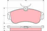 Brake Pad Set, Disc Brake GDB3271 - TRW