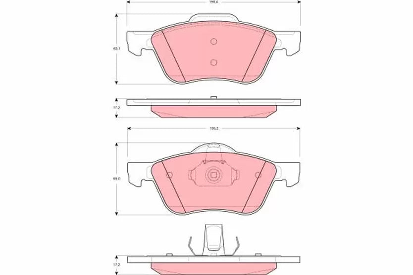 Brake Pad Set, Disc Brake GDB3272 - TRW