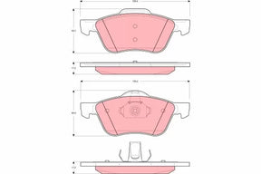 Brake Pad Set, Disc Brake GDB3272 - TRW