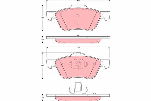 Brake Pad Set, Disc Brake GDB3272 - TRW