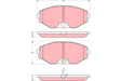 Brake Pad Set, Disc Brake GDB3273DT - TRW