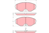 Brake Pad Set, Disc Brake GDB3273DT - TRW