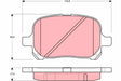 Brake Pad Set, Disc Brake GDB327 - TRW