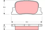 Brake Pad Set, Disc Brake GDB3278DT - TRW