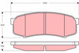 Brake Pad Set, Disc Brake GDB328 - TRW