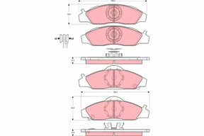 Brake Pad Set, Disc Brake GDB3281 - TRW