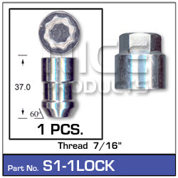 Lock Nuts (set of 1) S1-1LOCK - Nice Products | Universal Auto Spares