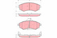 Brake Pad Set, Disc Brake GDB3283 - TRW