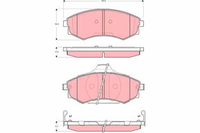 Brake Pad Set, Disc Brake GDB3283 - TRW