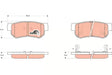 Brake Pad Set, Disc Brake GDB3284 - TRW