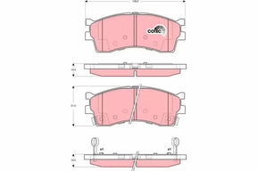 Brake Pad Set, Disc Brake GDB3285 - TRW
