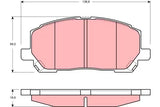 Brake Pad Set, Disc Brake GDB3286 - TRW - Brake Pads - TRW
