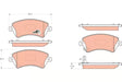 Brake Pad Set, Disc Brake GDB3288 - TRW