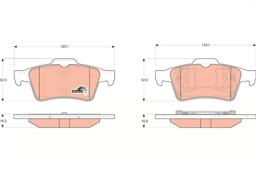 Brake Pad Set, Disc Brake GDB329 - TRW