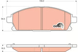 Brake Pad Set, Disc Brake GDB3293 - TRW