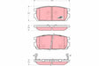 Brake Pad Set, Disc Brake GDB3296 - TRW