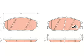 Brake Pad Set, Disc Brake GDB3297 - TRW