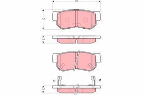 Brake Pad Set, Disc Brake GDB3298 - TRW