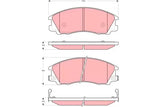 Brake Pad Set, Disc Brake GDB3299DT - TRW