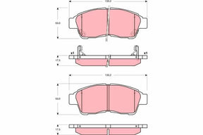 Brake Pad Set, Disc Brake GDB3300 - TRW