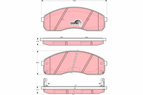 Brake Pad Set, Disc Brake GDB3301 - TRW