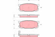 Brake Pad Set, Disc Brake GDB3303 - TRW