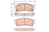 Brake Pad Set, Disc Brake GDB3304 - TRW - Brake Pads - TRW