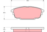 Brake Pad Set, Disc Brake GDB3305DT - TRW