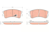 Brake Pad Set, Disc Brake GDB3310DT - TRW