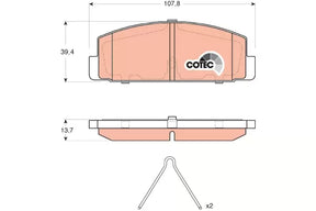 Brake Pad Set, Disc Brake GDB3311 - TRW