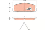 Brake Pad Set, Disc Brake GDB3311DT - TRW