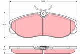Brake Pad Set, Disc Brake GDB331 - TRW