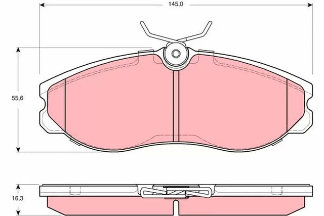 Brake Pad Set, Disc Brake GDB331 - TRW