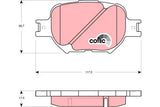 Brake Pad Set, Disc Brake GDB3316DT - TRW