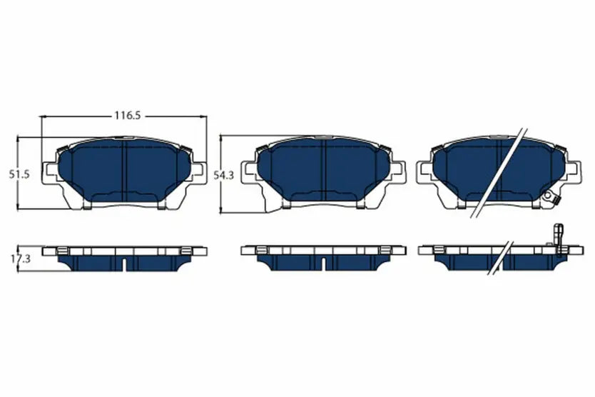 Brake Pad Set, Disc Brake GDB3317 - TRW