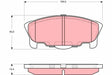 Brake Pad Set, Disc Brake GDB3320 - TRW