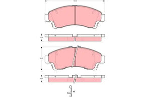 Brake Pad Set, Disc Brake GDB3321DT - TRW