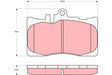 Brake Pad Set, Disc Brake GDB3322 - TRW