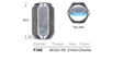 Chrome Nut F340 - Nice Products | Universal Auto Spares
