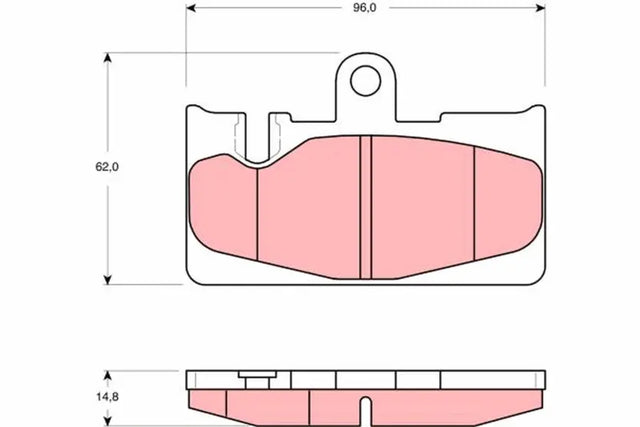 Brake Pad Set, Disc Brake GDB3323 - TRW