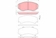 Brake Pad Set, Disc Brake GDB3326 - TRW