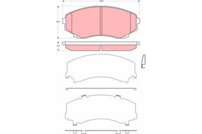 Brake Pad Set, Disc Brake GDB3326 - TRW